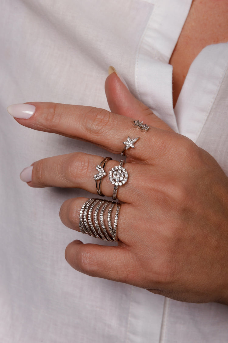 Rhodium Ring