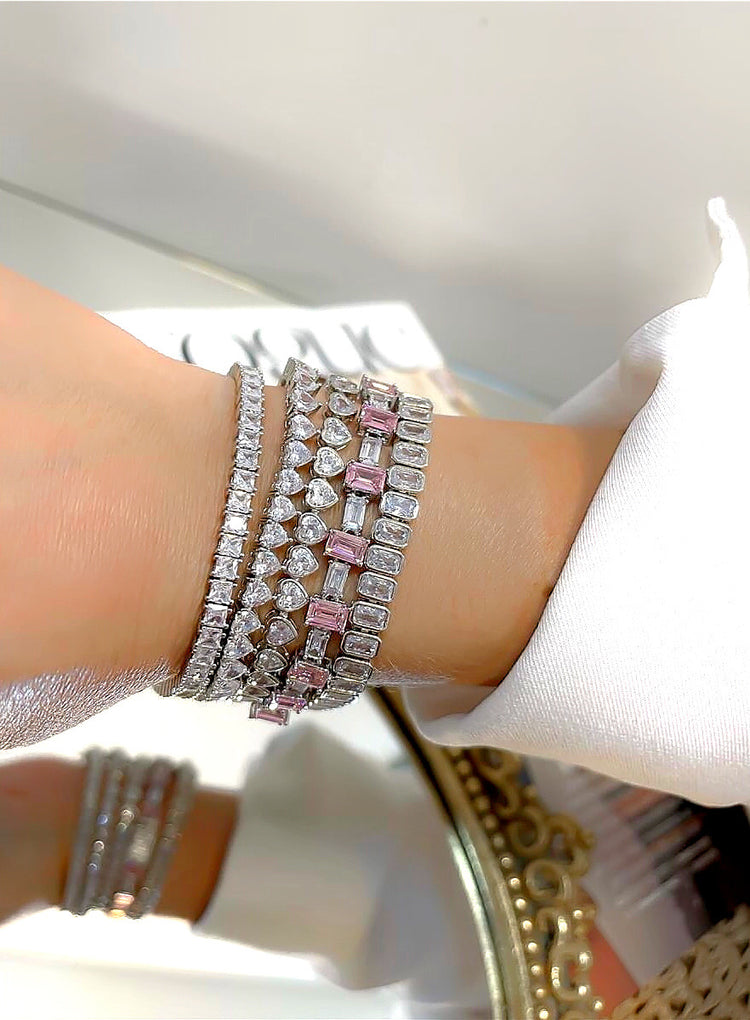 Rhodium Bracelets