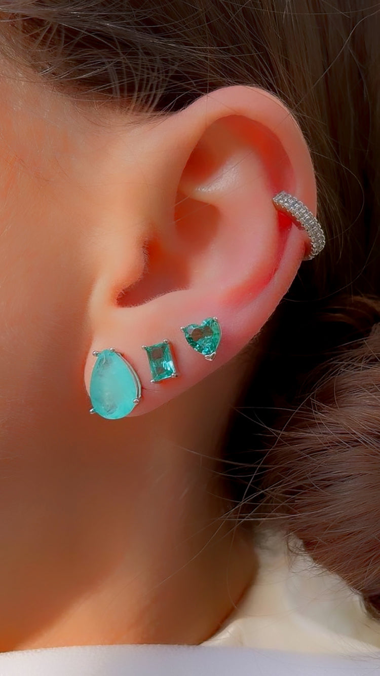 Rhodium Earrings