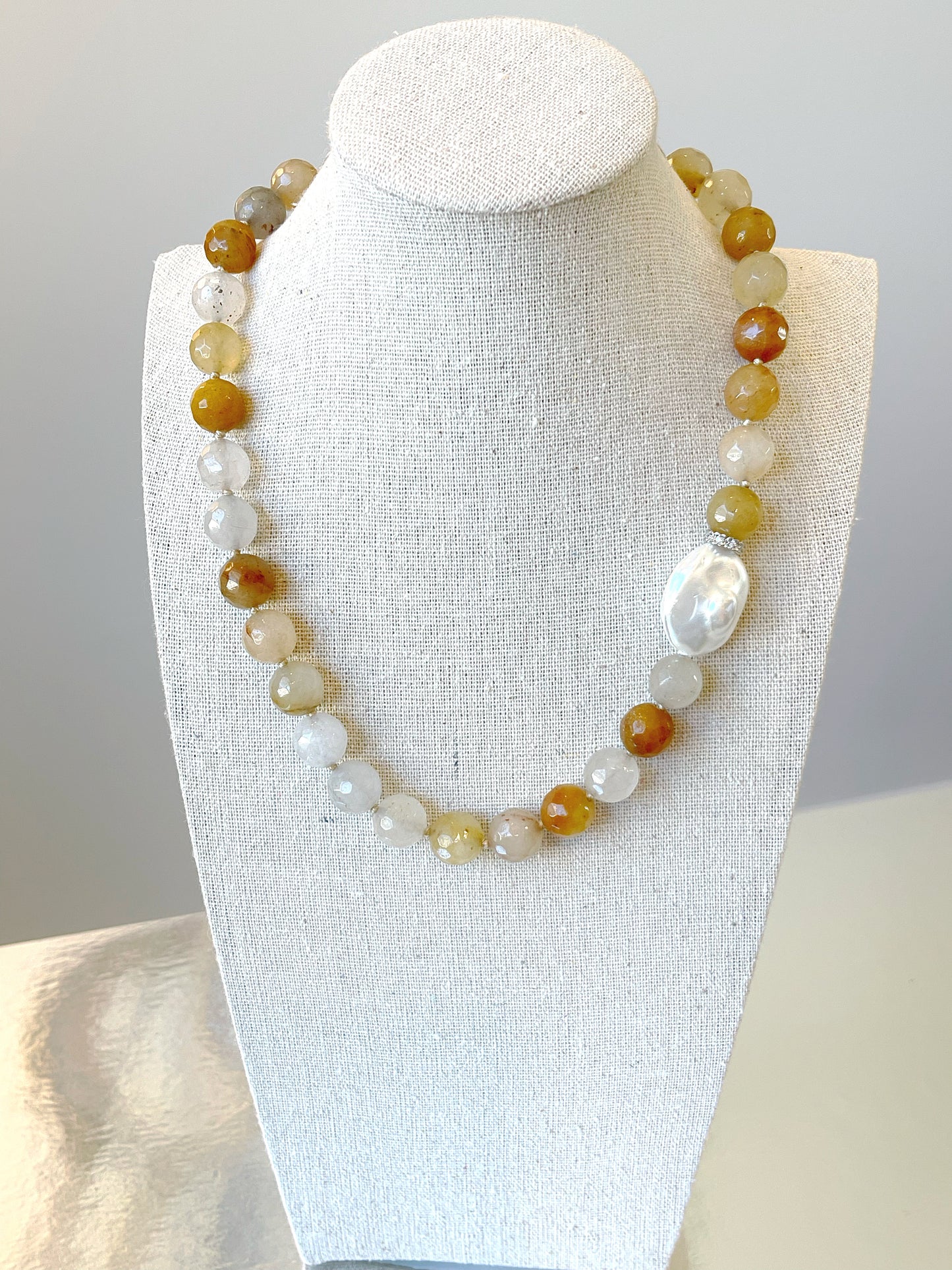 Baroque Pearl Natural Gemstone Necklace
