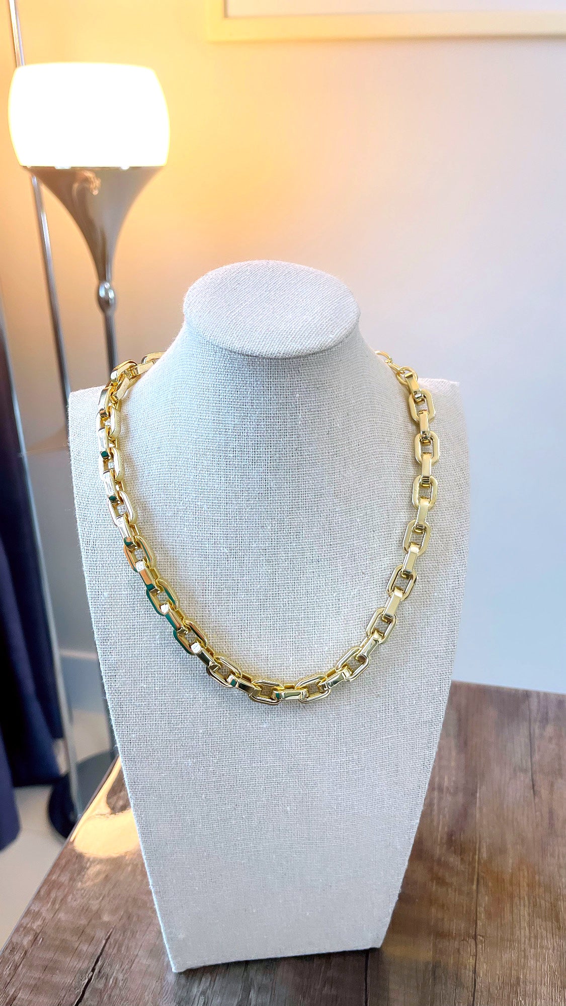 10MM Squared Link Choker Necklace