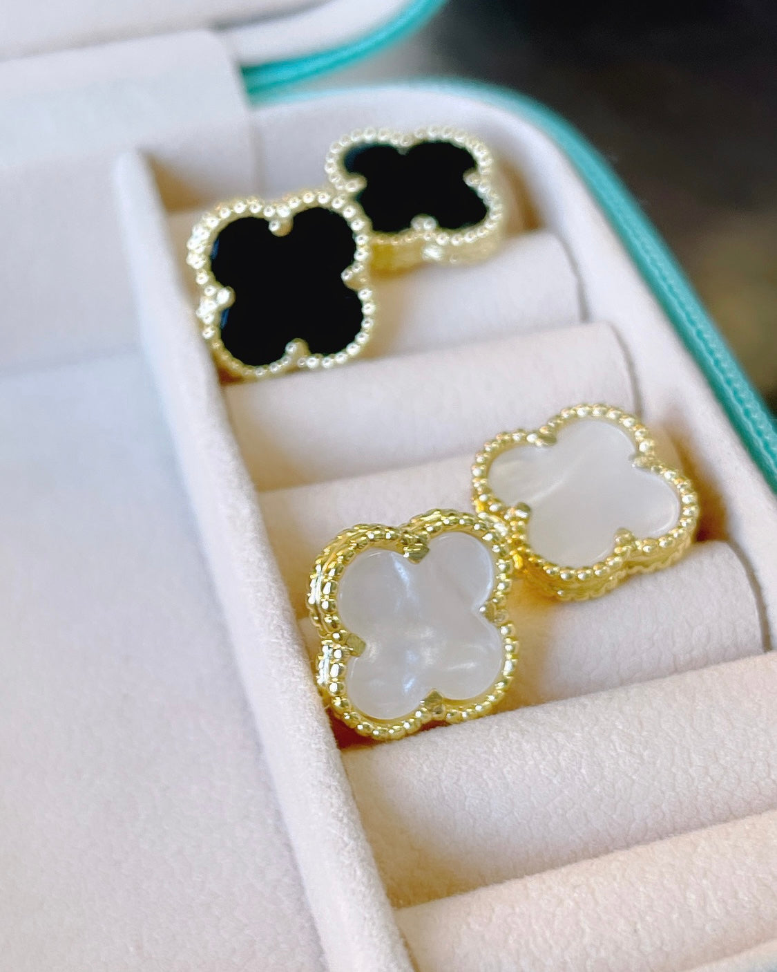 Flower Gemstone VC Designer Earring