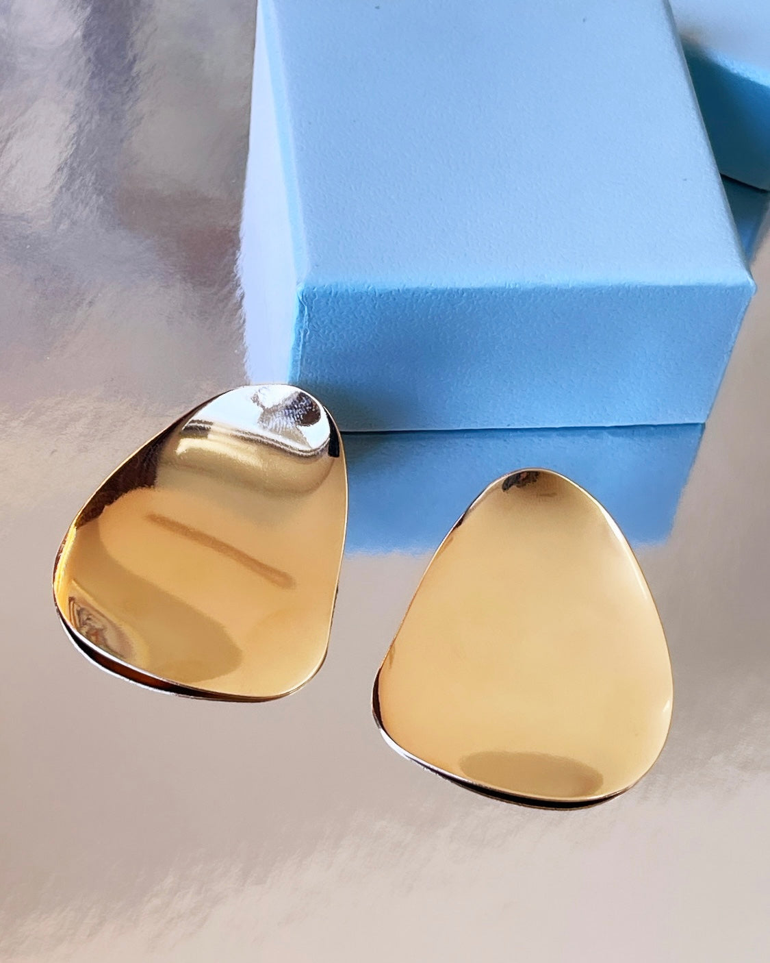 Maxi Organic Mirror Earring