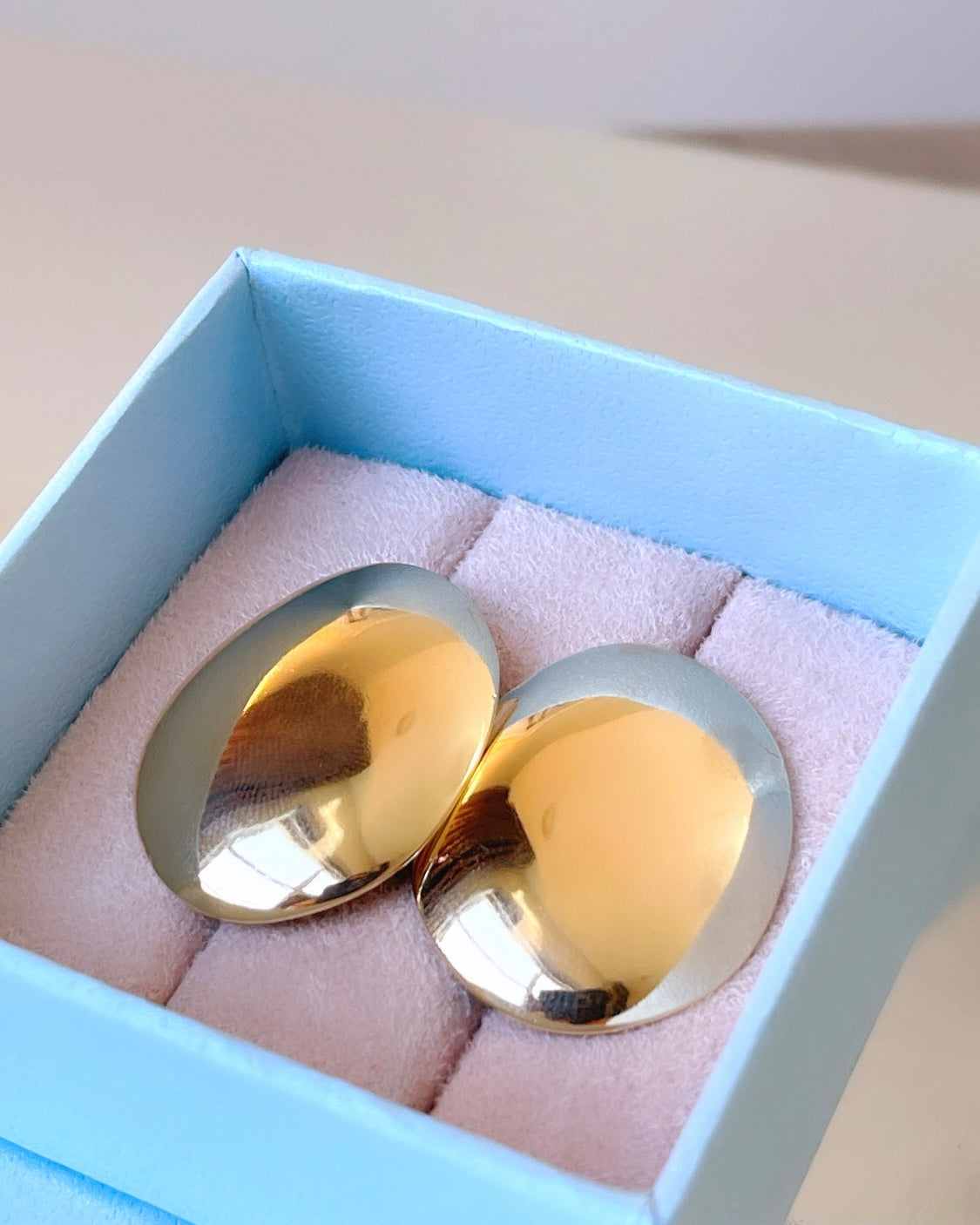 Oval Mirror Earring