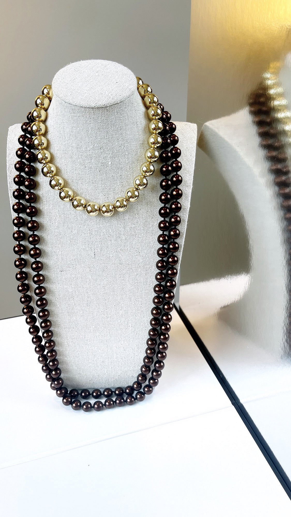 Adjusting Metal Beading 11MM Necklace