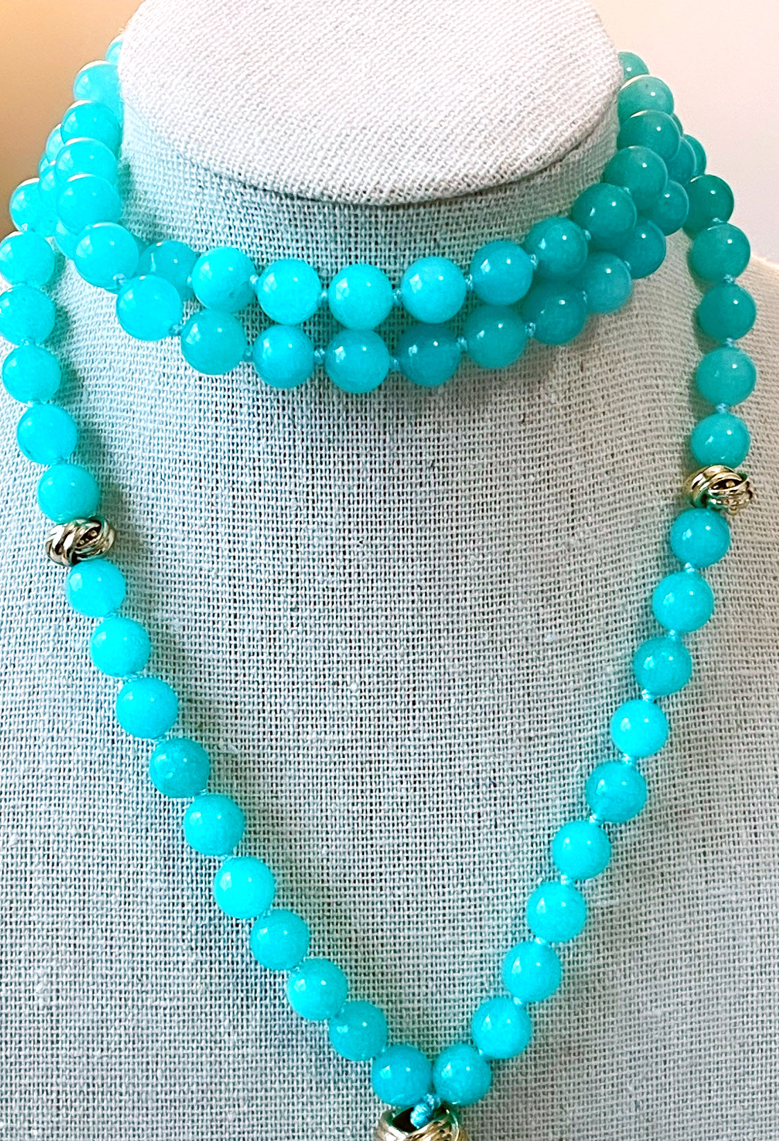 Gemstone Tessel Long Necklace
