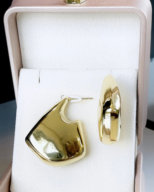 Geometric Fin Form BT Designer Earring