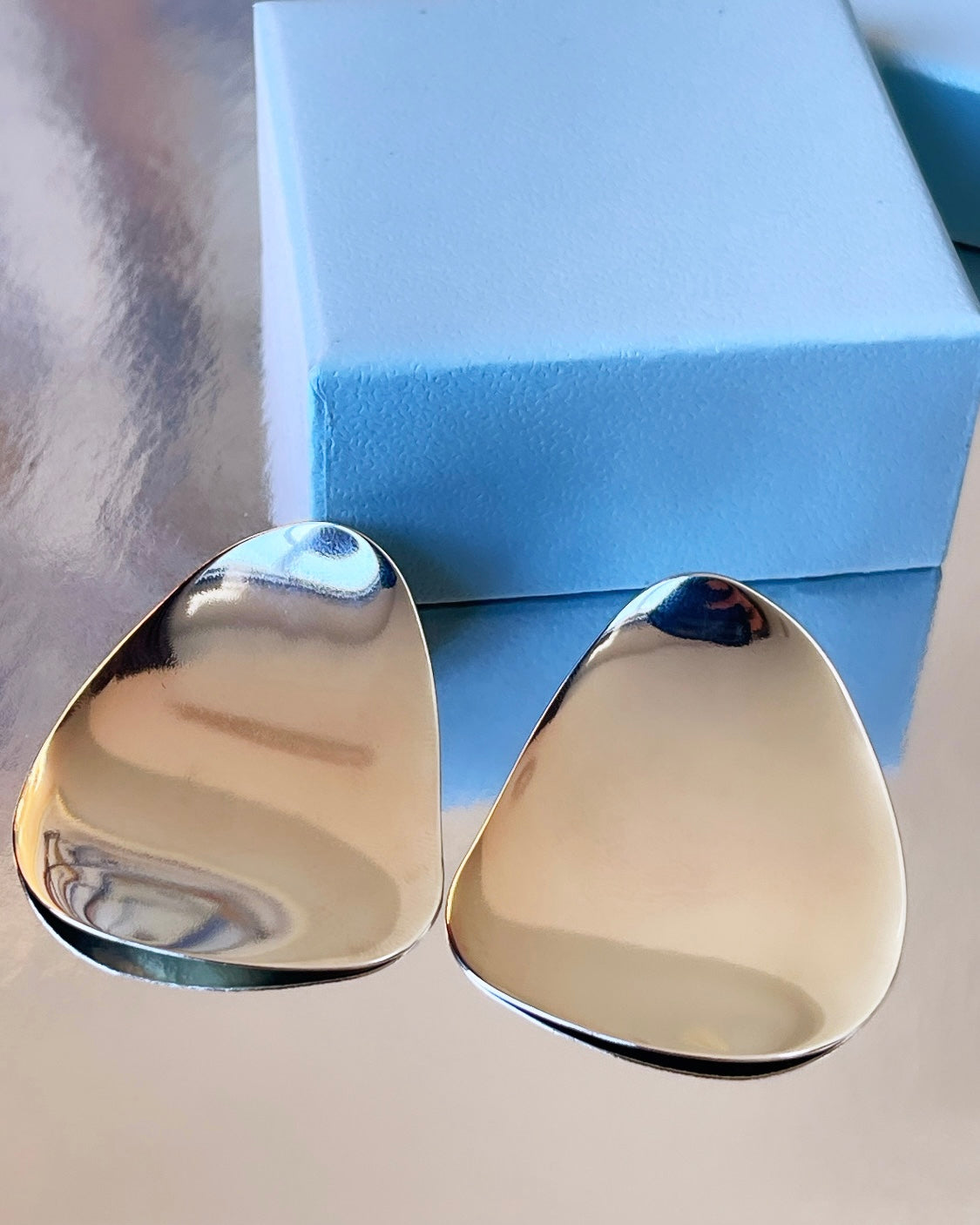 Maxi Organic Mirror Earring