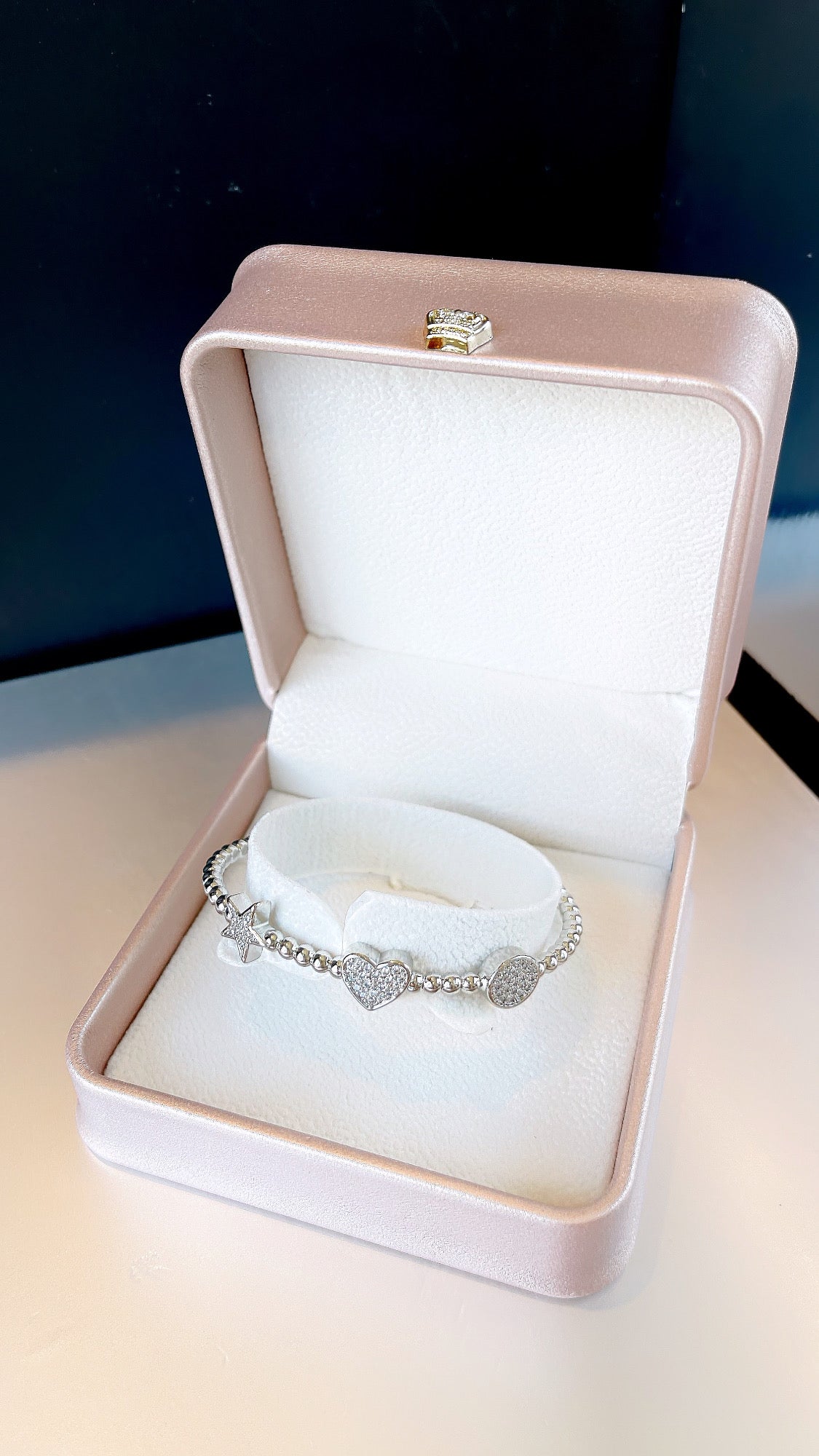 Pave Charms Cuff Bracelet
