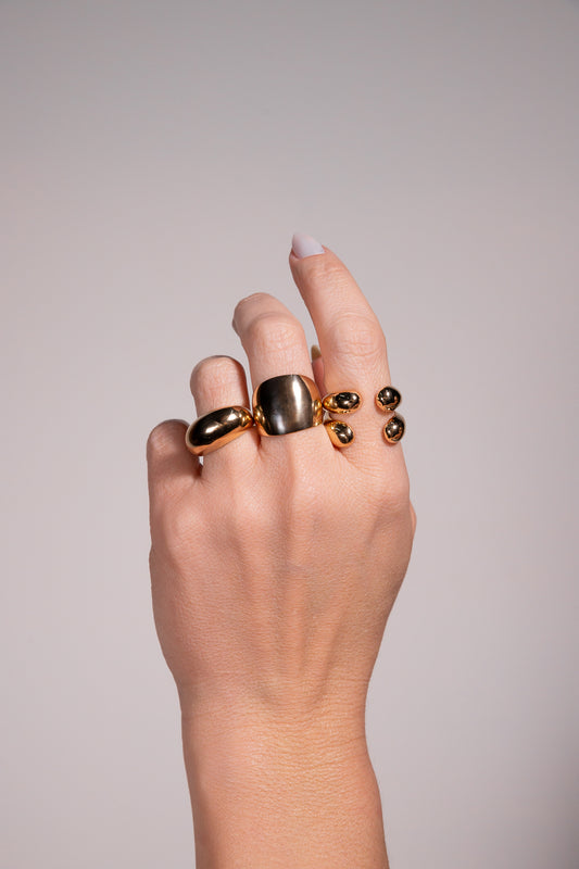 Tall Domed Glossy Ring