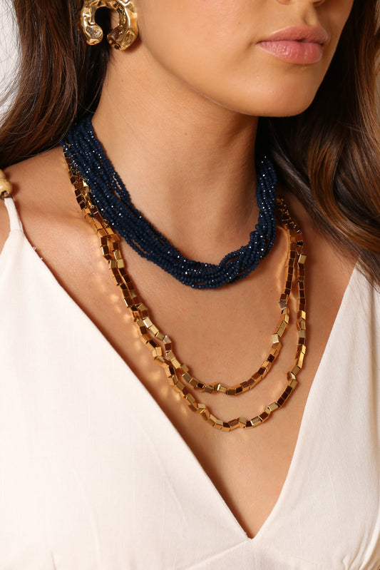 10 Layer Torsade Necklace