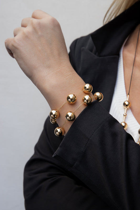 14MM Glossy Balls Bracelet