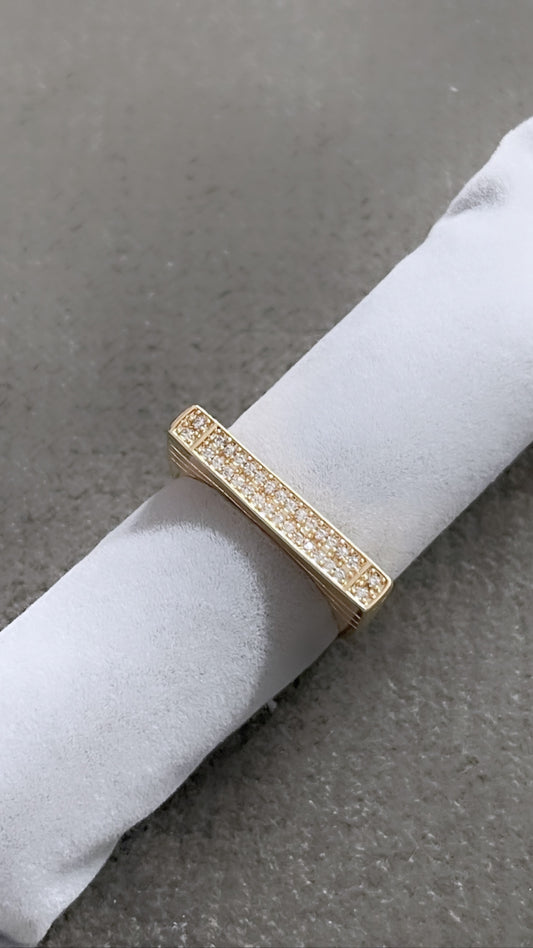 Tall Pave Ring