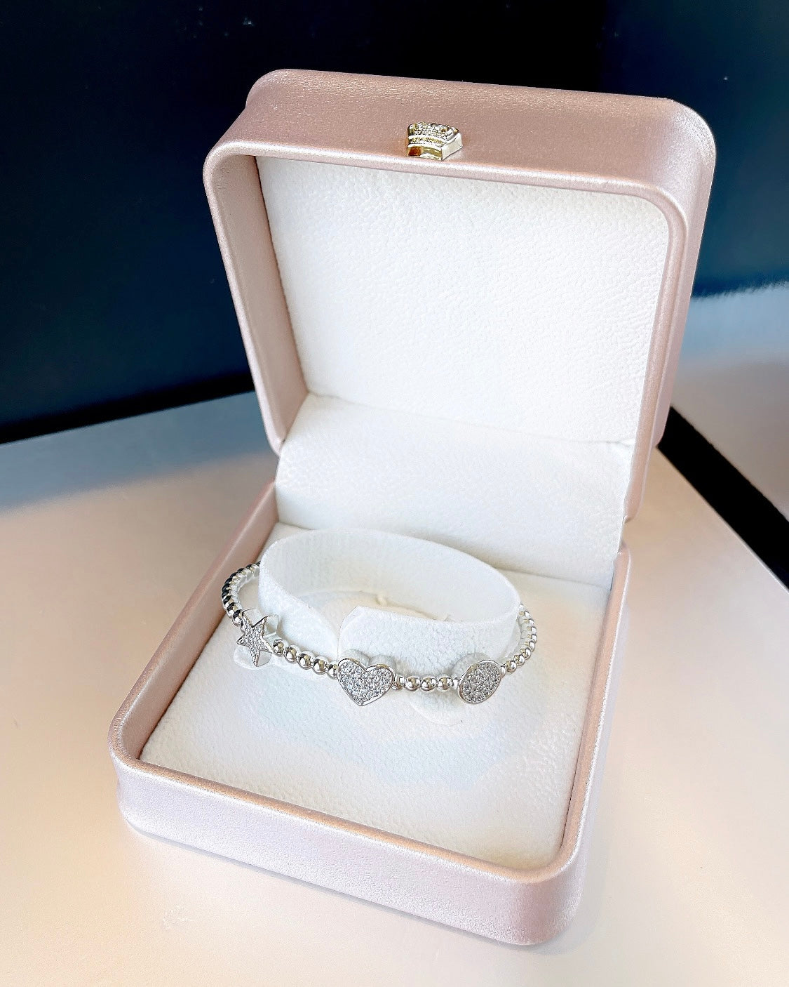 Pave Charms Cuff Bracelet