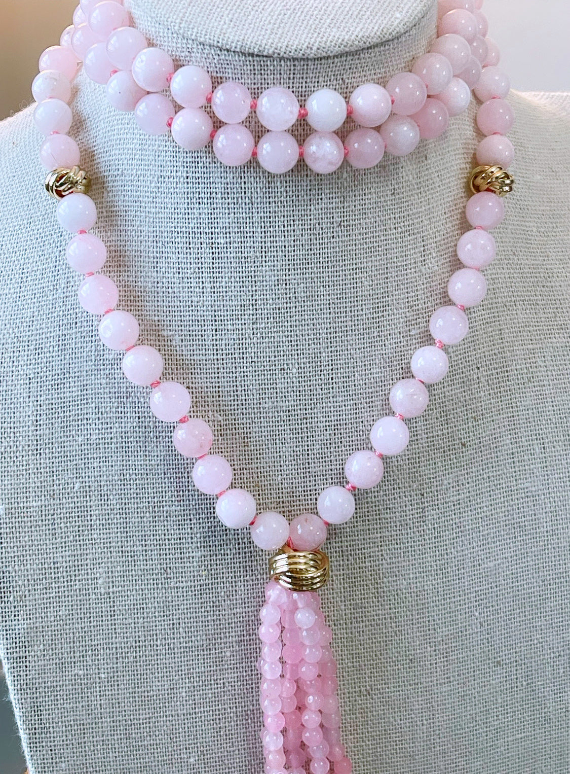 Gemstone Tessel Long Necklace