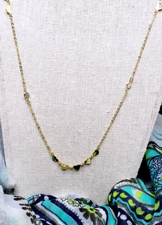 Long Hearts Necklace
