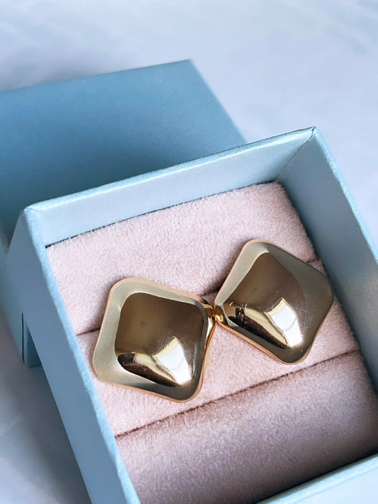 Glossy Square Earring