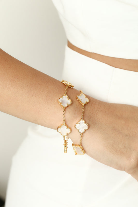 Inspiration Clover GemStone VC Designer Bracelet