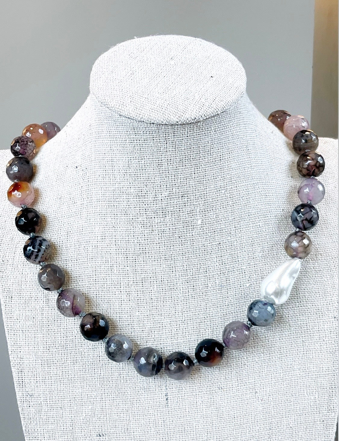 Baroque Pearl Natural Gemstone Necklace