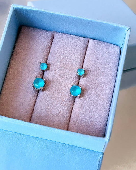 Petit Colombian Emerald Duo Earring