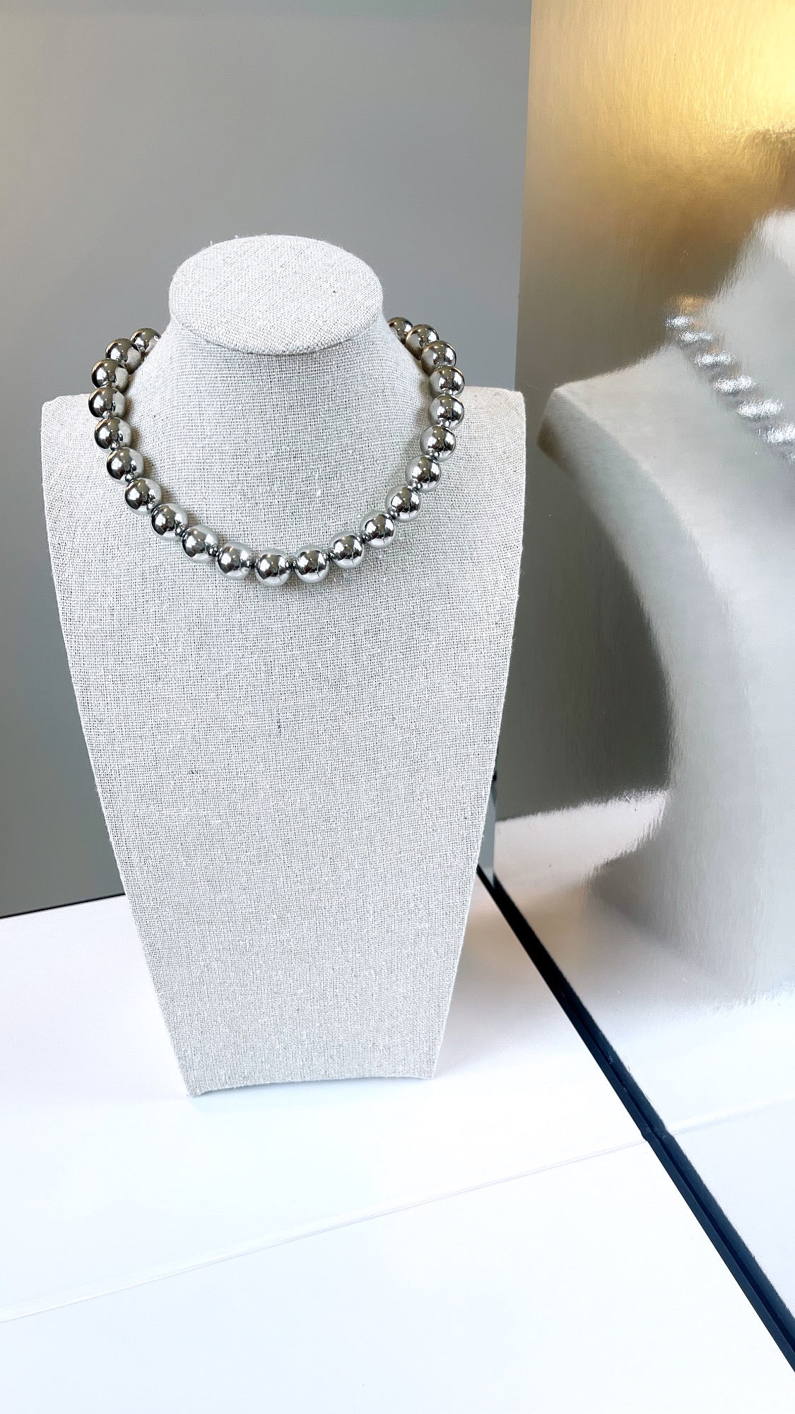Adjusting Metal Beading 11MM Necklace
