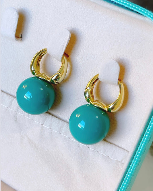 14MM Ball LabGem Earring Hoop