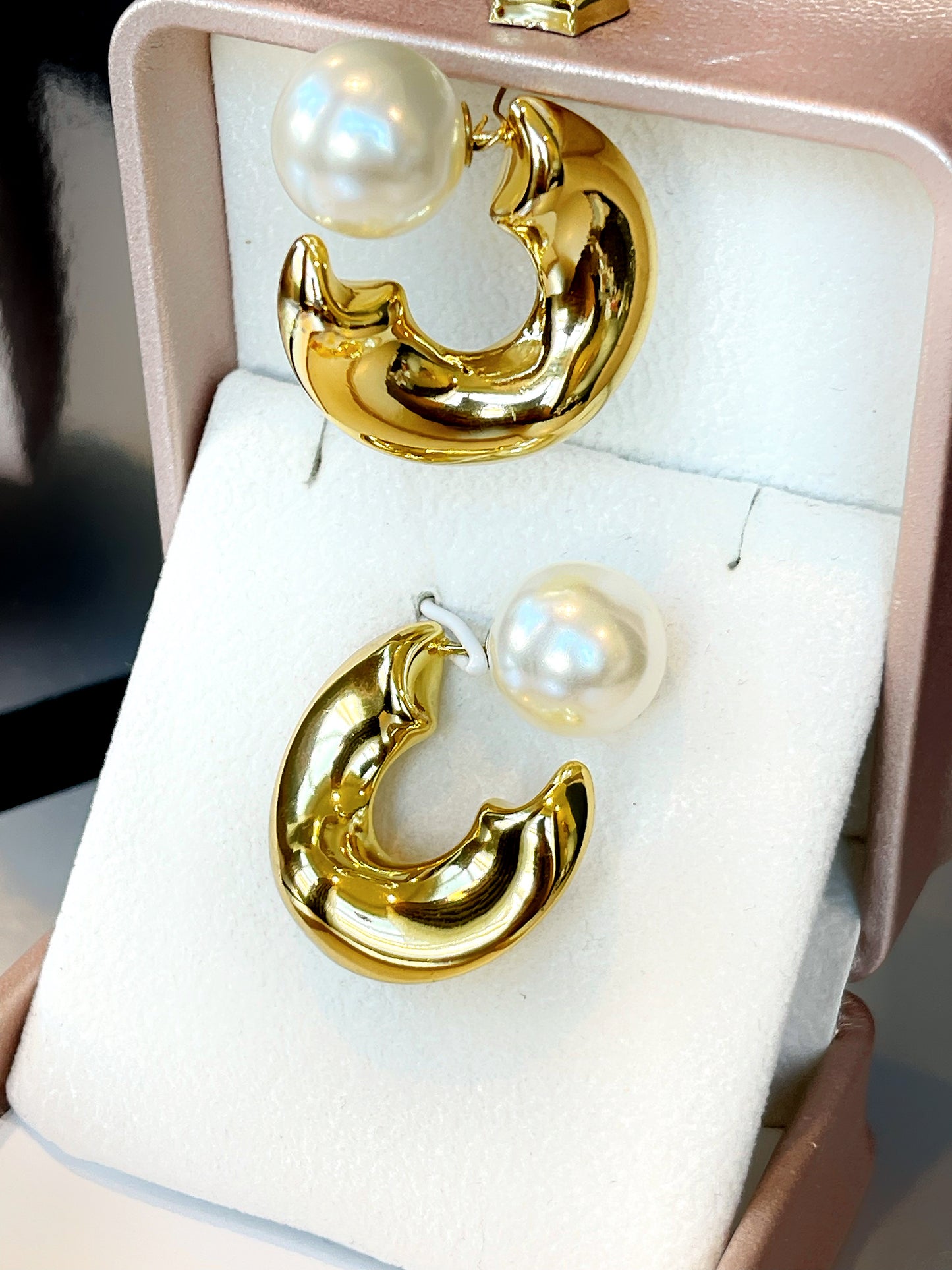 Organic Irregular Tube Hoop Earring