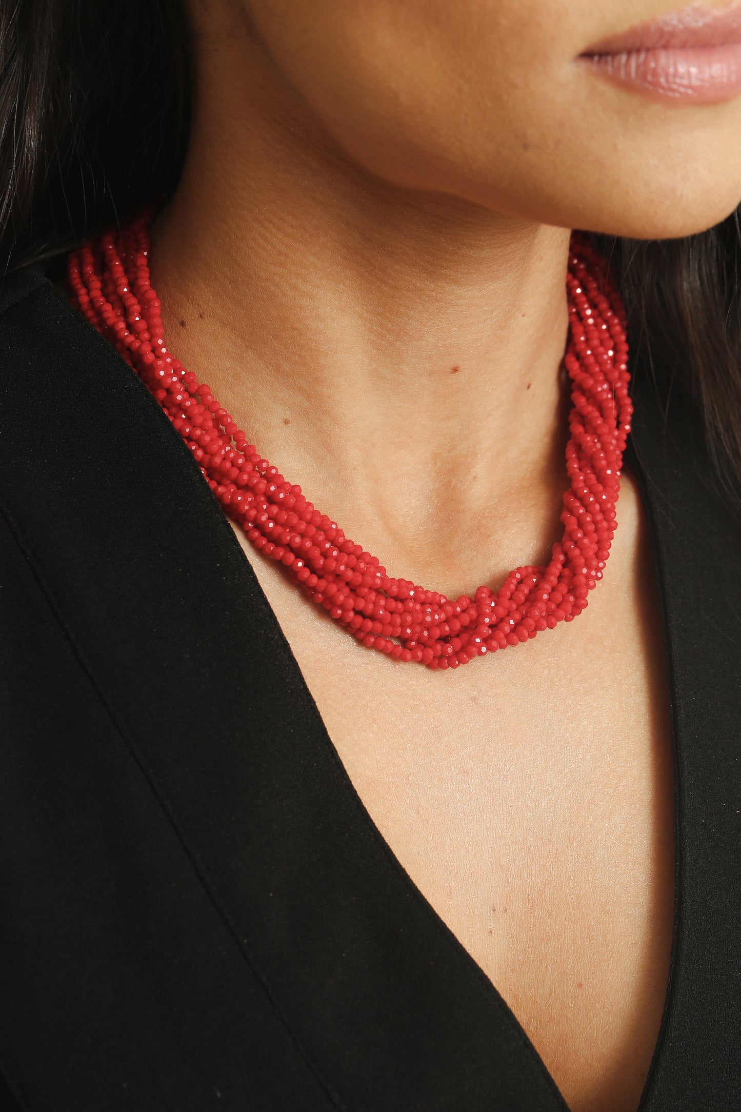10 Layer Torsade Necklace