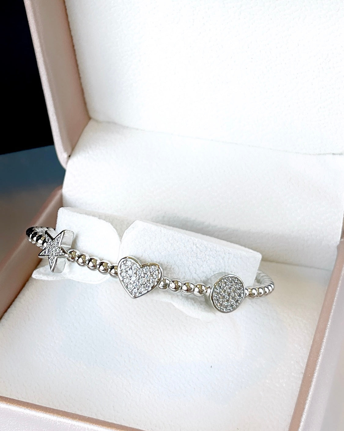 Pave Charms Cuff Bracelet