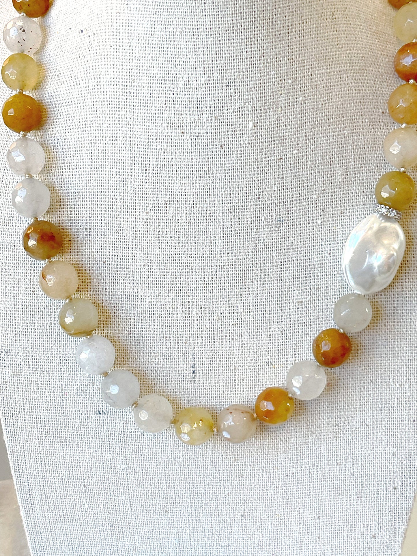 Baroque Pearl Natural Gemstone Necklace