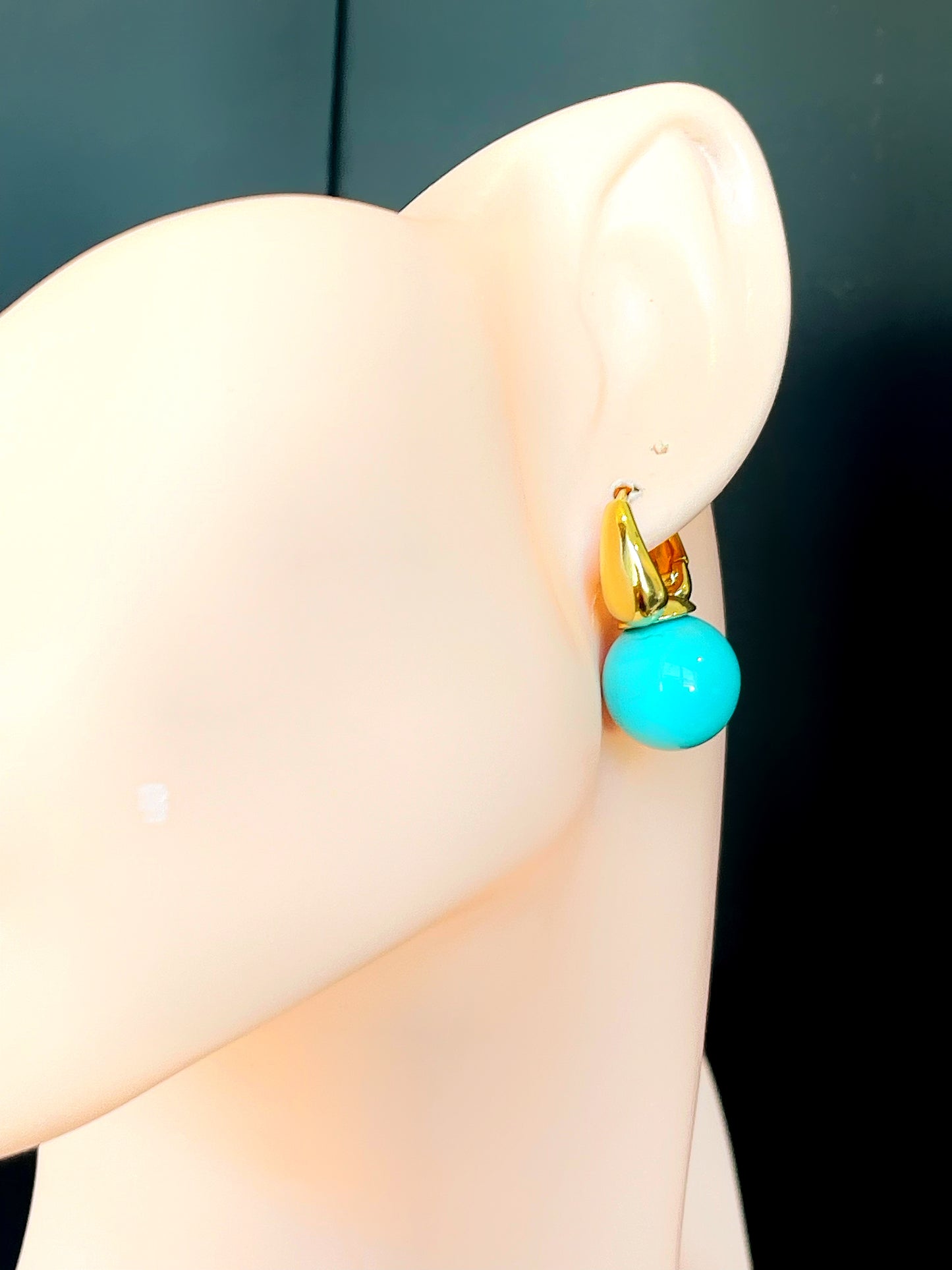 12MM Ball LabGem Earring Hoop