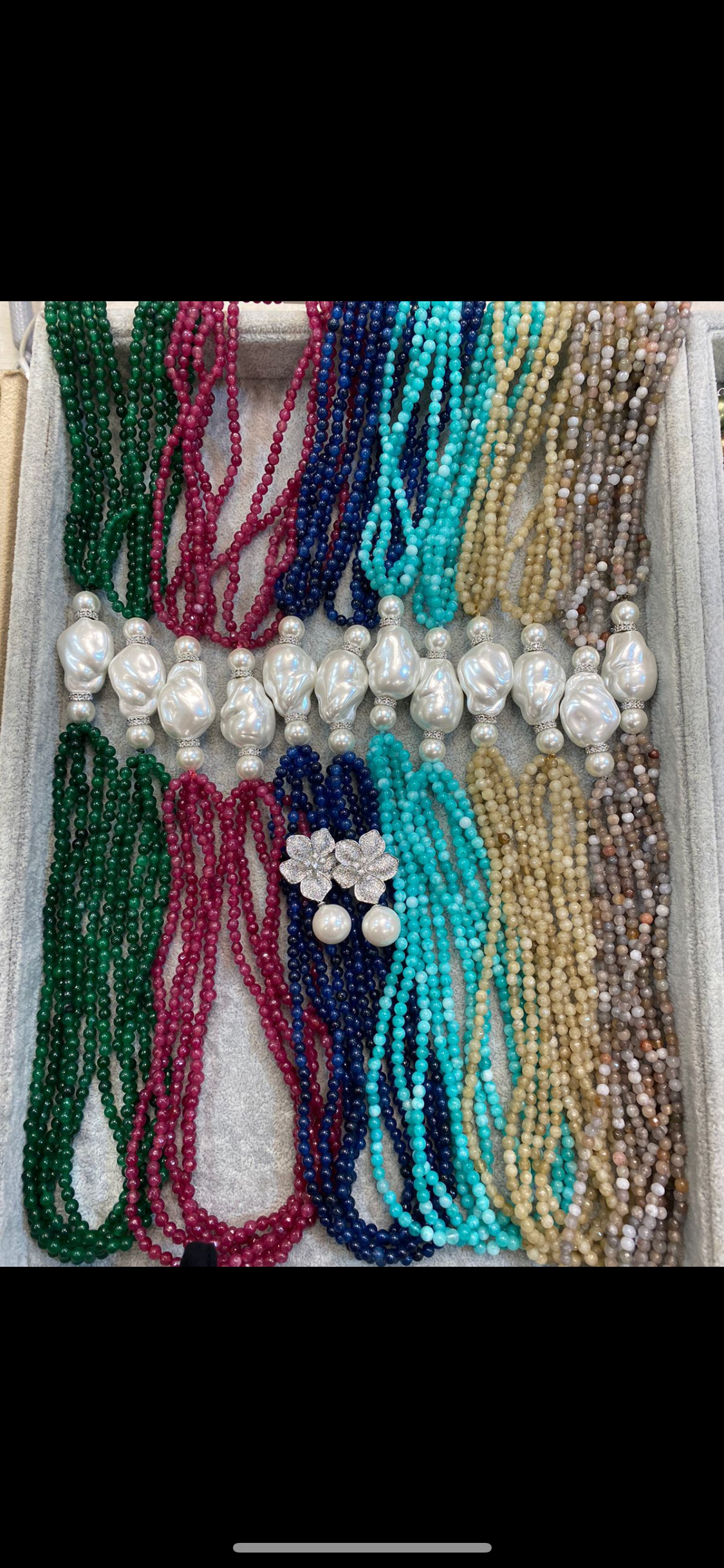 Baroque Pearl Long Torsade Necklace