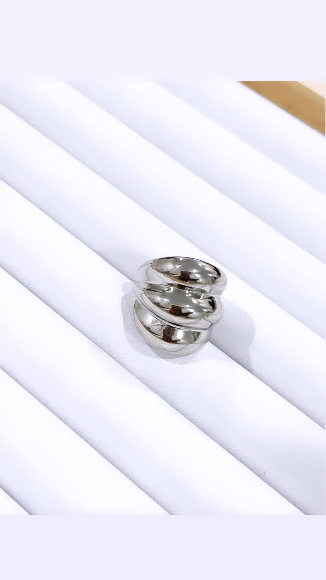 Triple Dome Open Ring