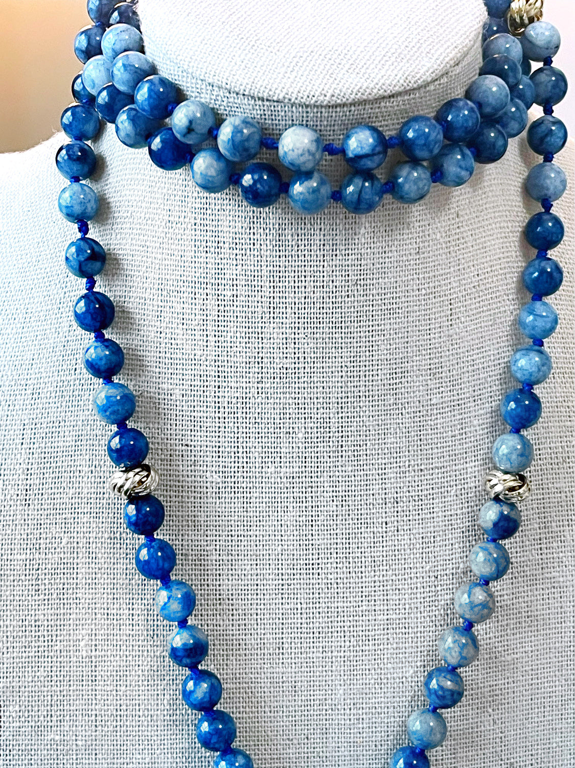 Gemstone Tessel Long Necklace
