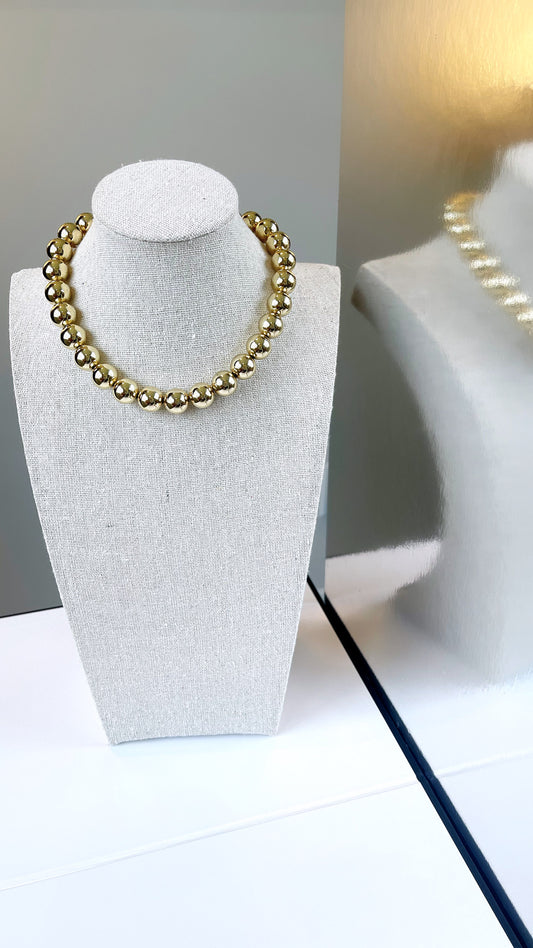 Adjusting Metal Beading 11MM Necklace