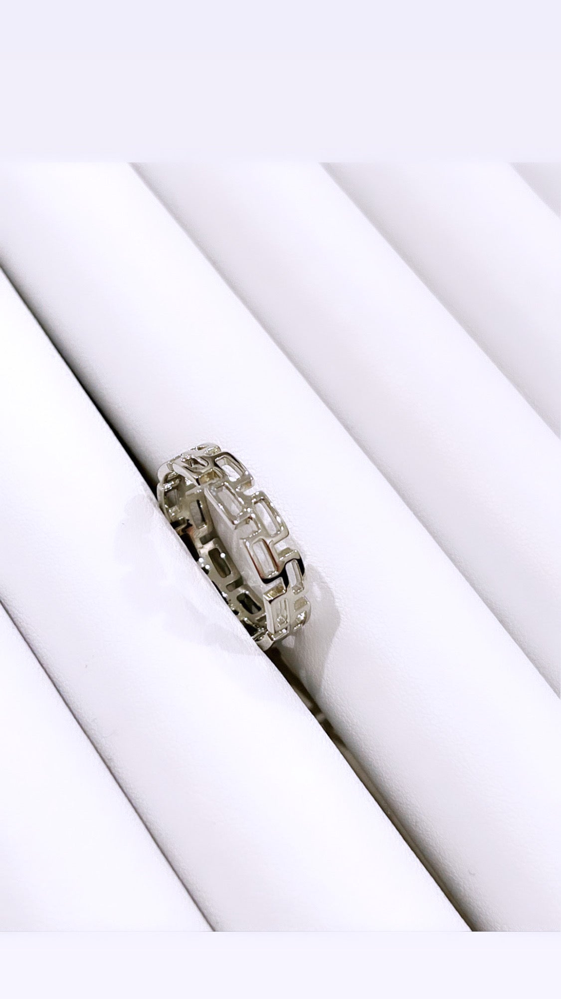 Greek Inspiration VM Designer Rhodium Ring