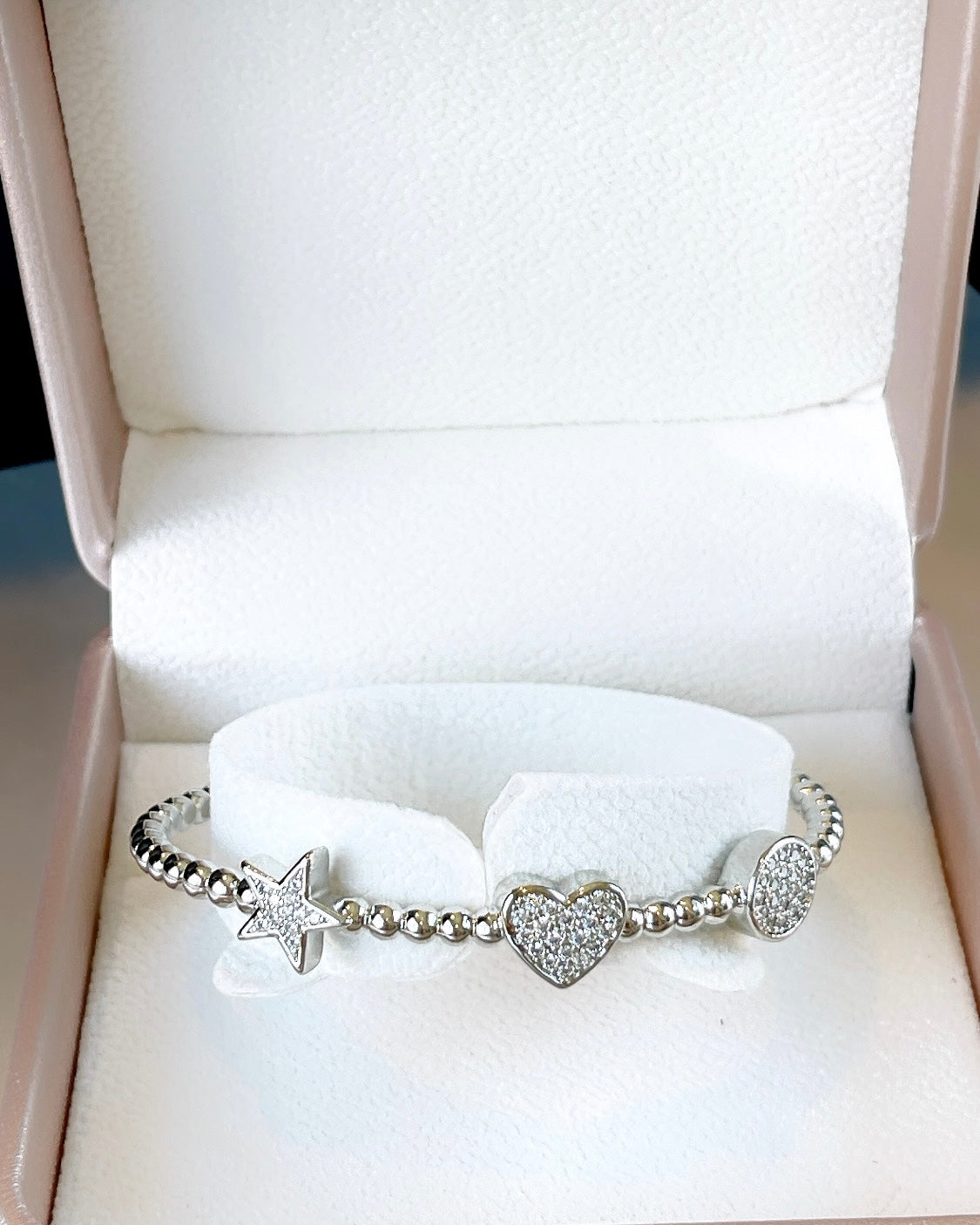 Pave Charms Cuff Bracelet