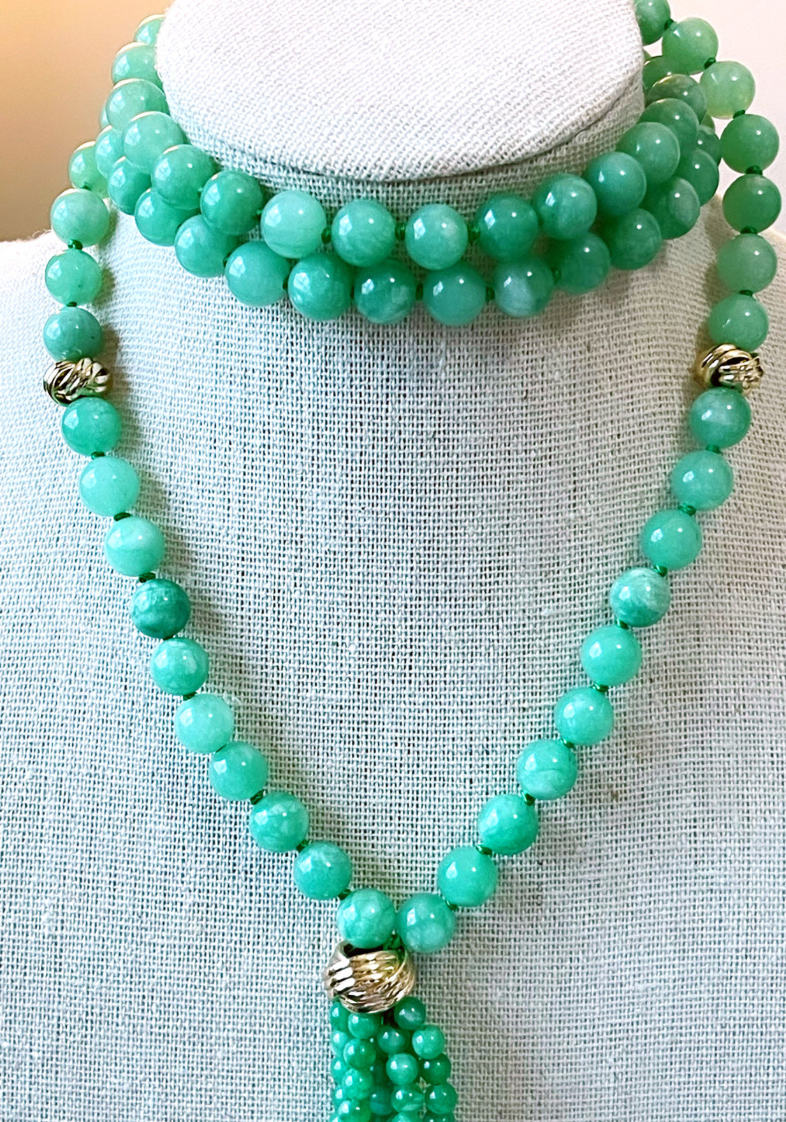 Gemstone Tessel Long Necklace