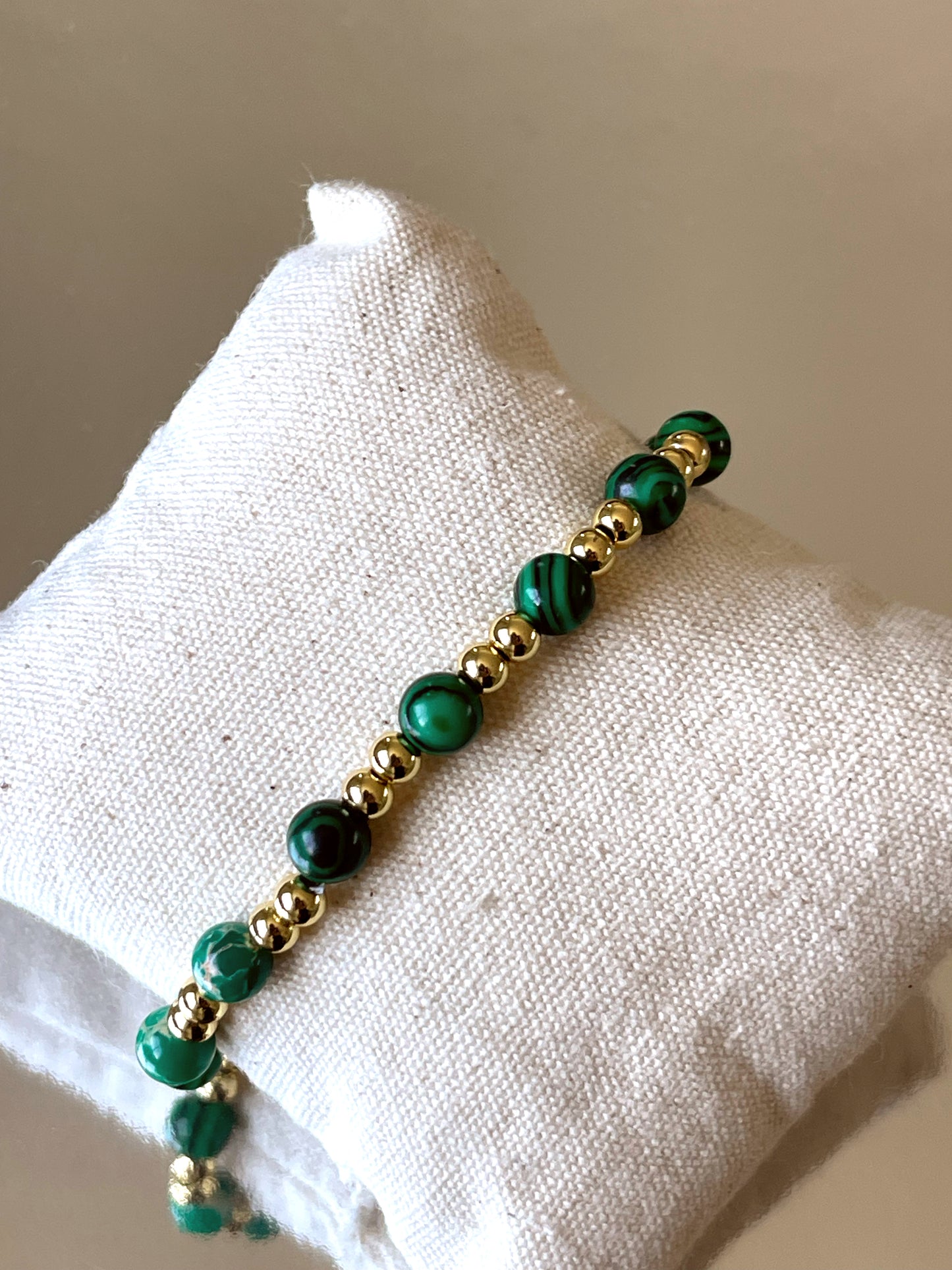 Metal & GemStone Beads Bracelet