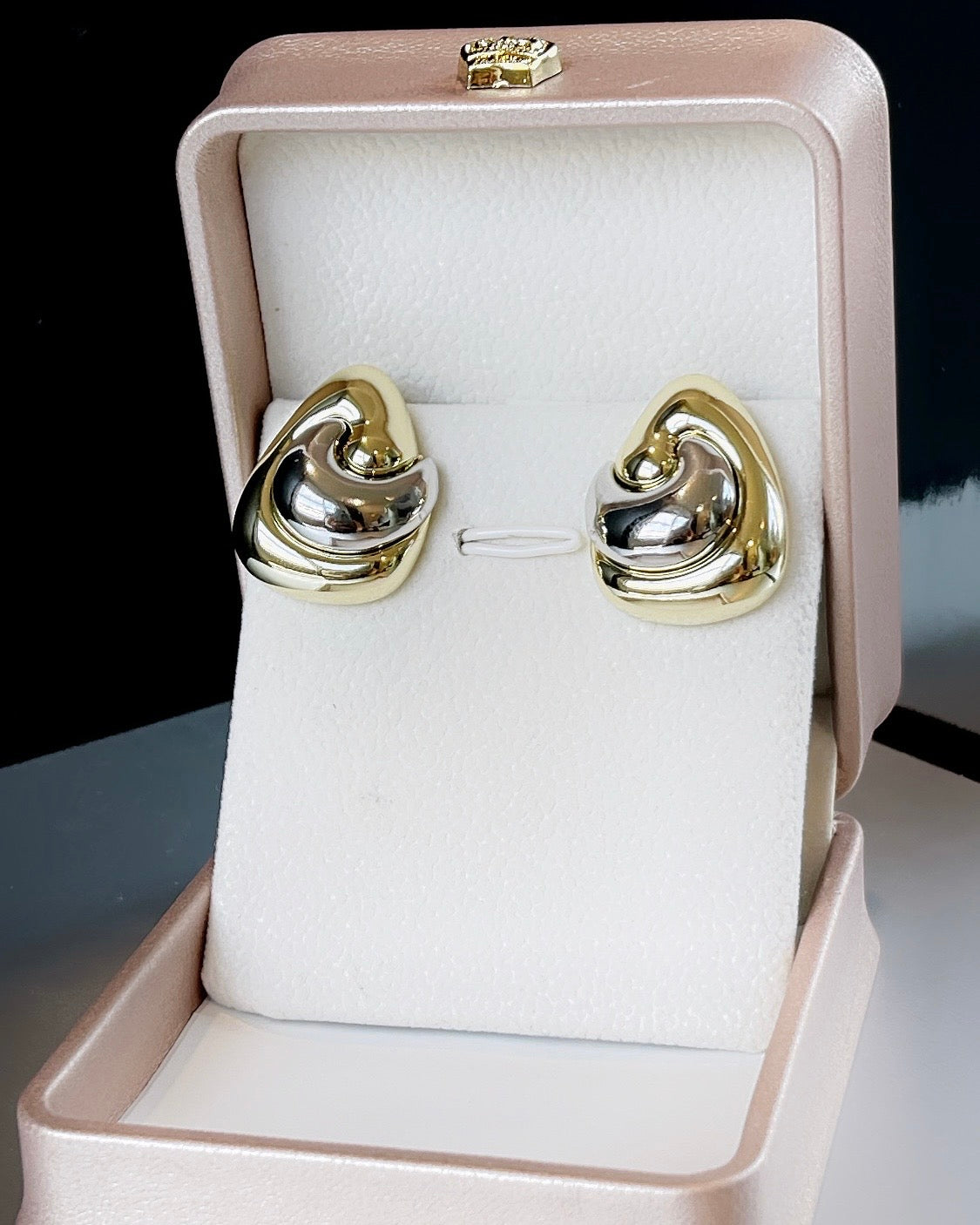 Swirl Mix Metal Earring