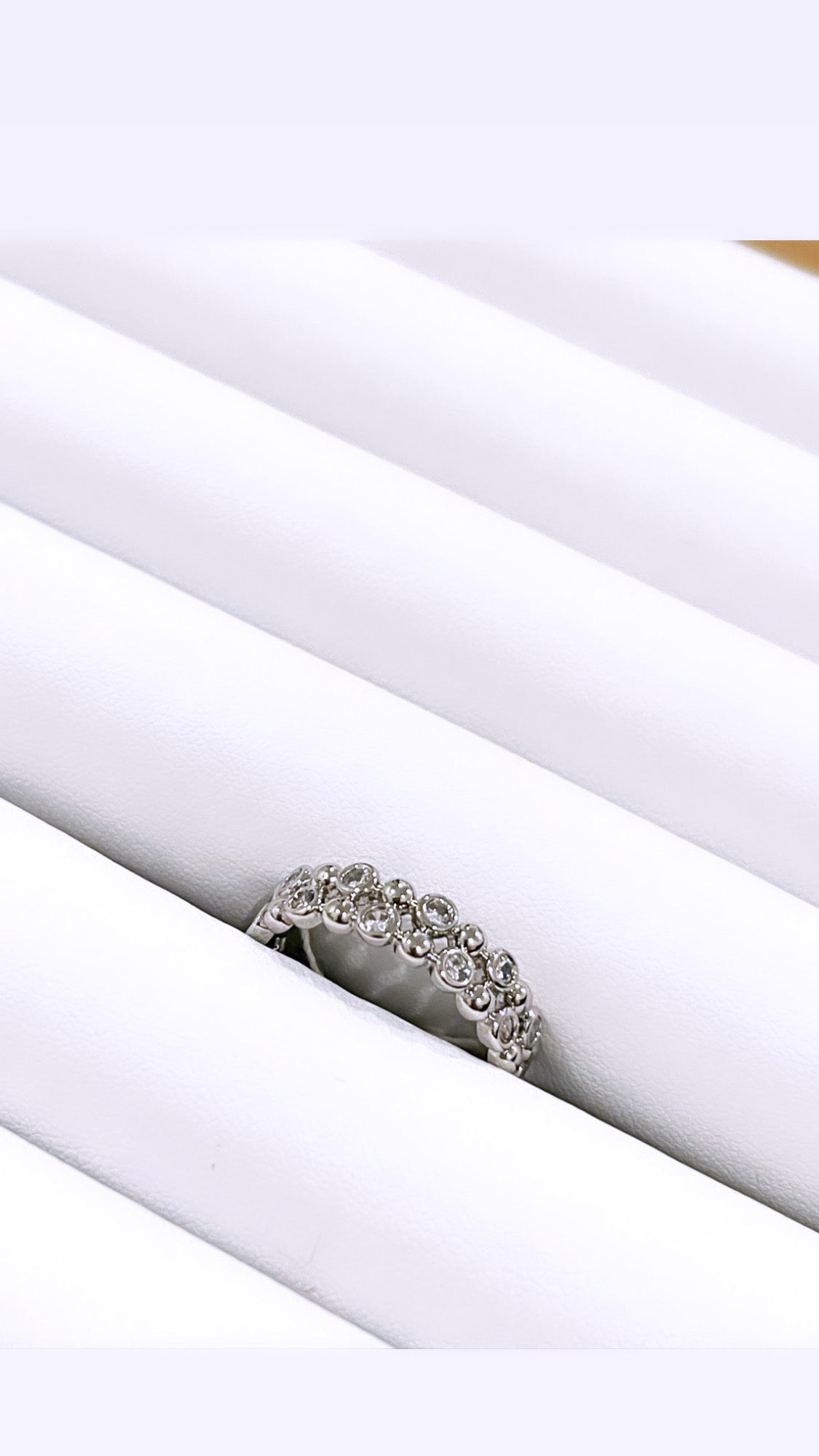 Zirconia Dots Dots Open Ring