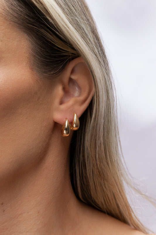 Petit Glossy Wide Hoop