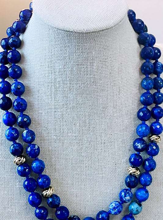 Lapis Lazuli Double Necklace