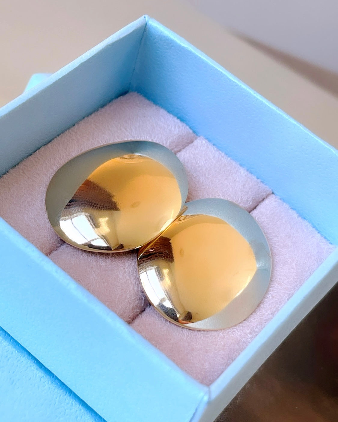 Oval Mirror Earring