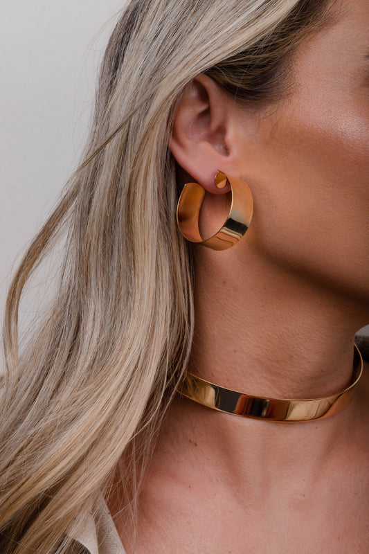 Glossy Maxi Wide Hoop