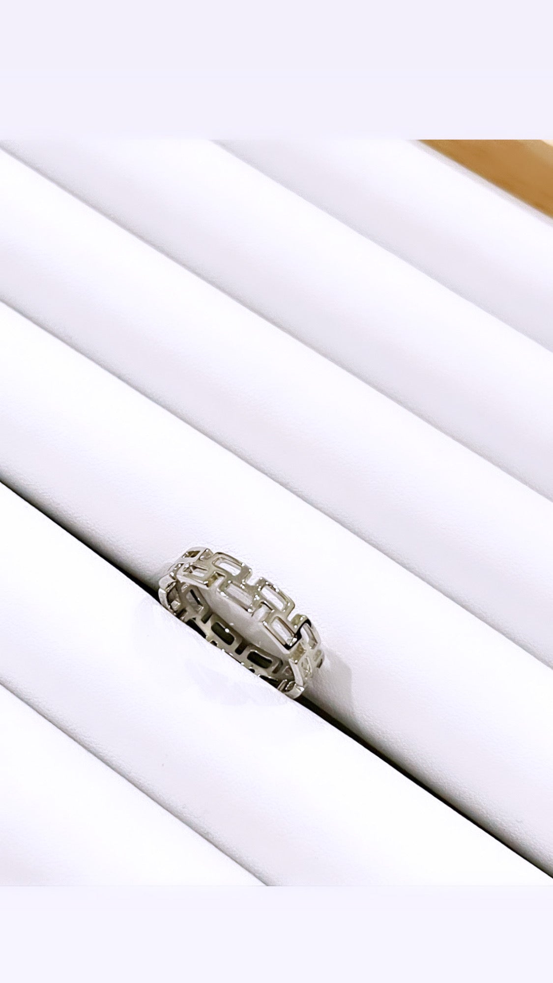 Greek Inspiration VM Designer Rhodium Ring