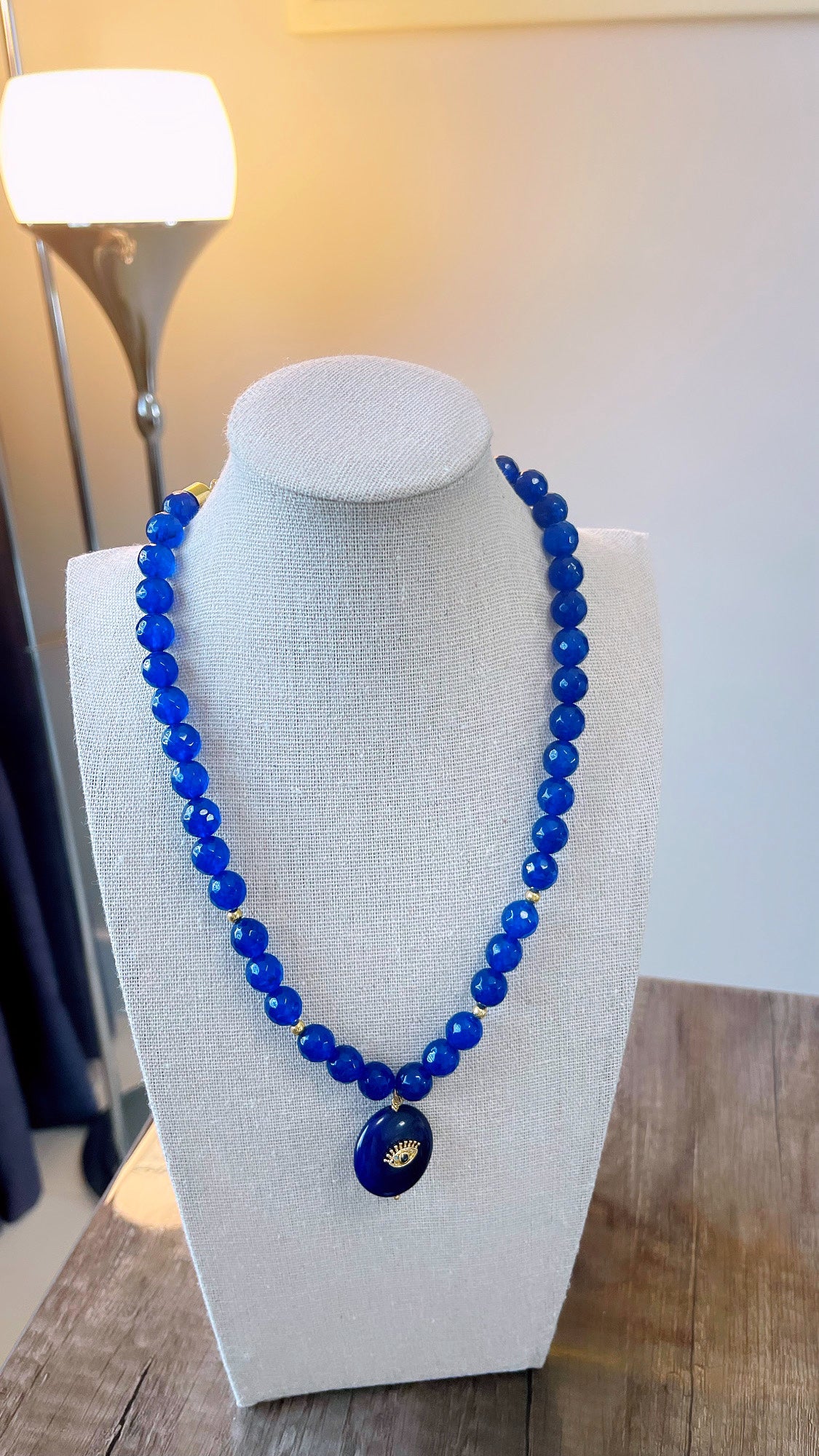 Sodalite Evil Eye Necklace