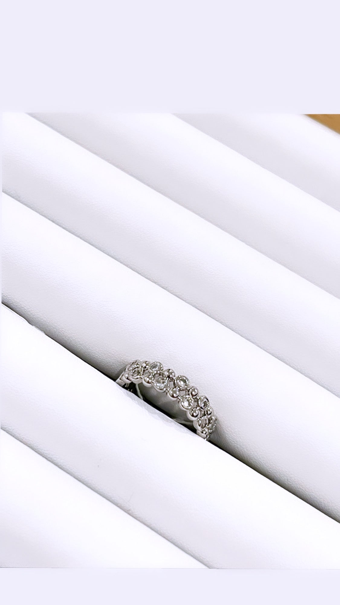 Zirconia Dots Dots Open Ring
