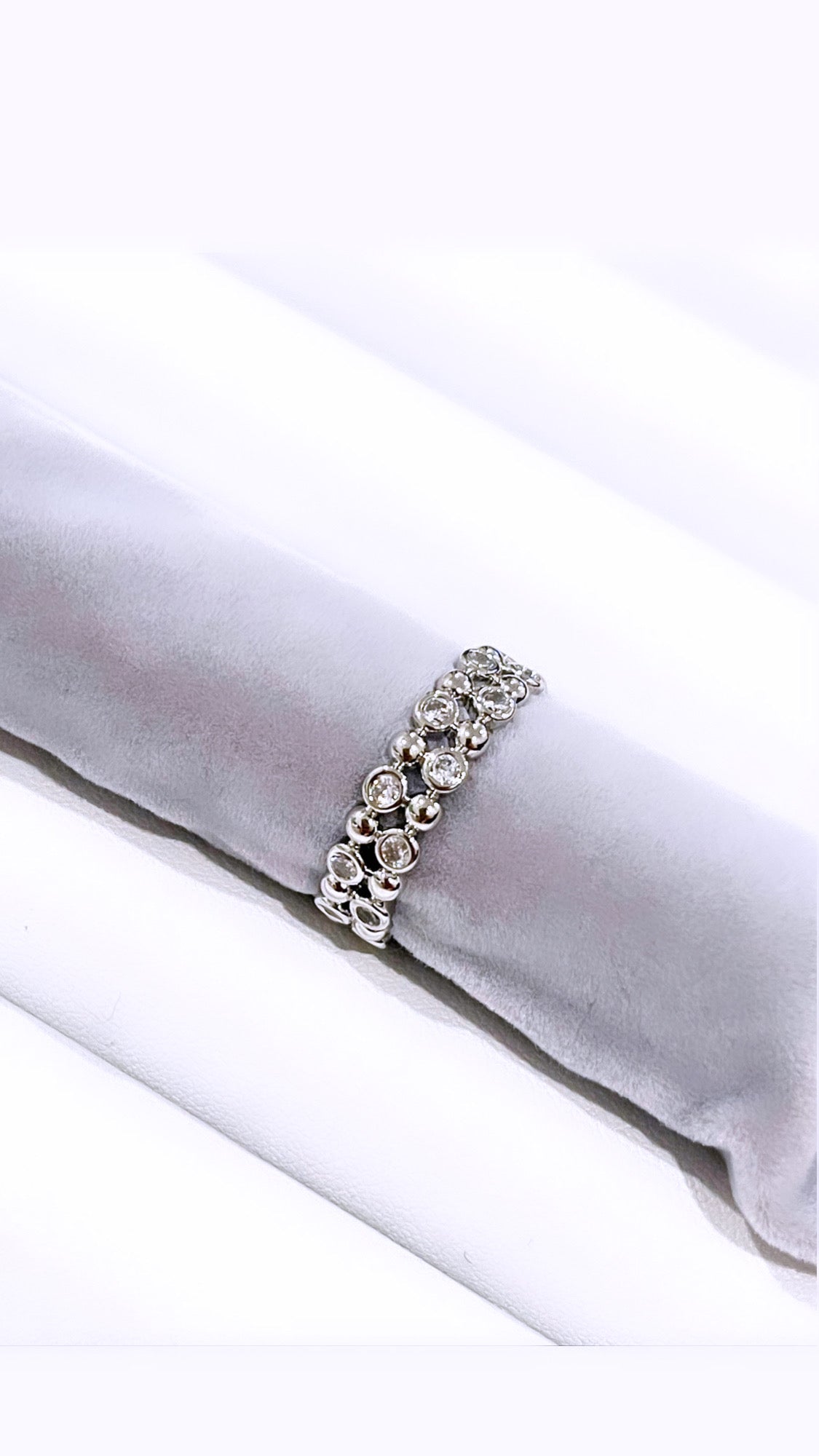 Zirconia Dots Dots Open Ring
