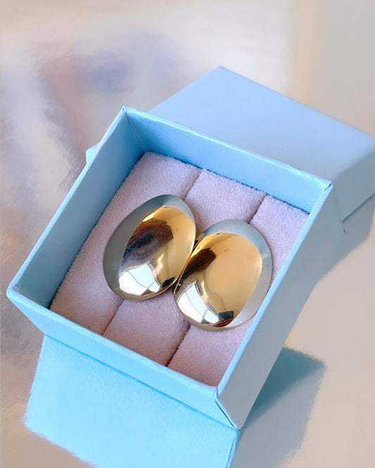 Oval Mirror Earring